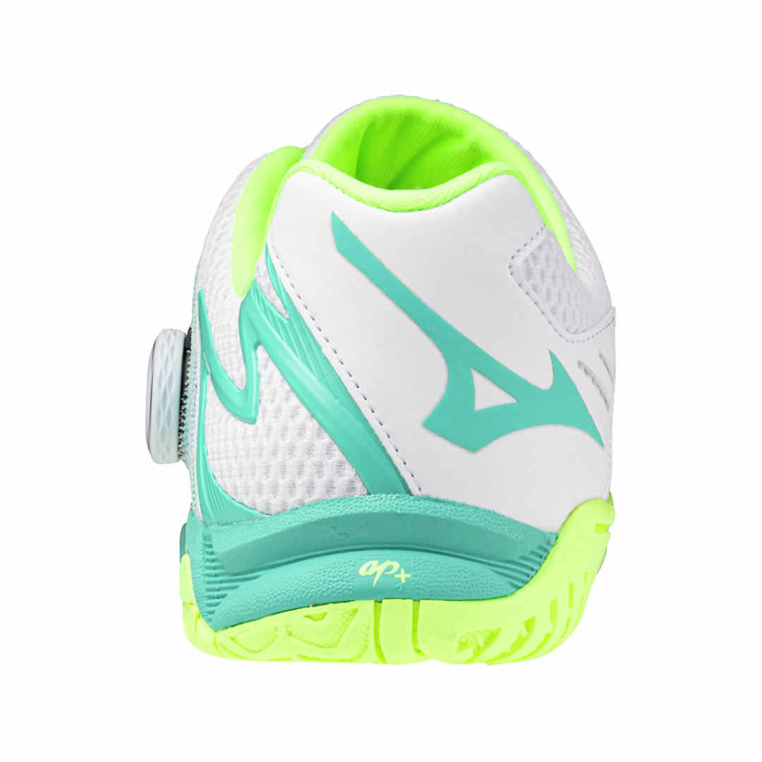 WAVE MEDAL BOA UNISEX White / Black / MIZUNO Neo Lime